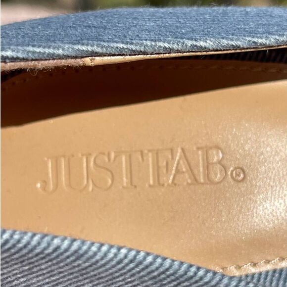 Justfab Blue Gisselle Pointy Toe High Heels Size 10 - Picture 8 of 11